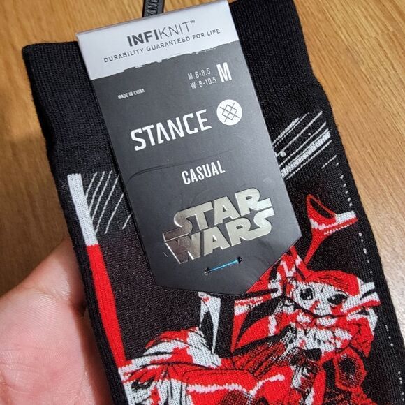 Stance Mandalorian Star Wars Grogu Baby Yoda Razor Crest Crew Socks Manga Mando - Picture 2 of 11
